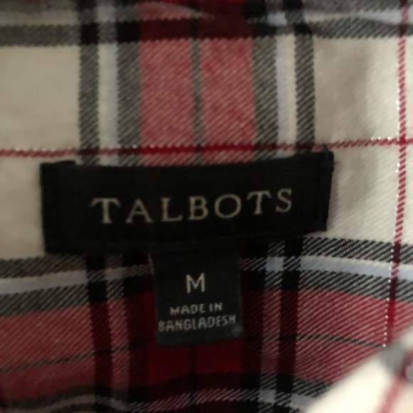 Talbots plaid button down - Picture 2 of 2